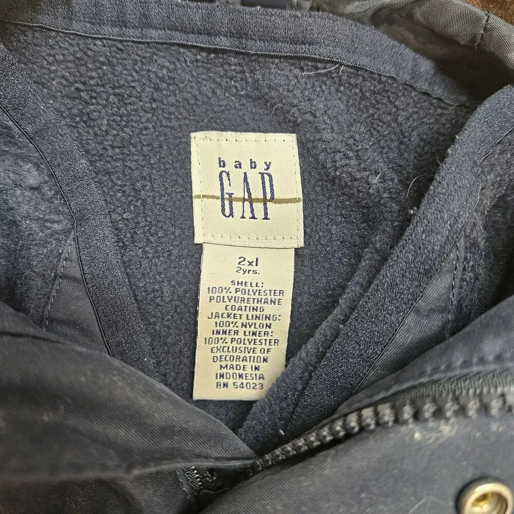 Baby Gap Boys Blue Jacket Size 2 Fleece Sweater Casual Osh Kosh